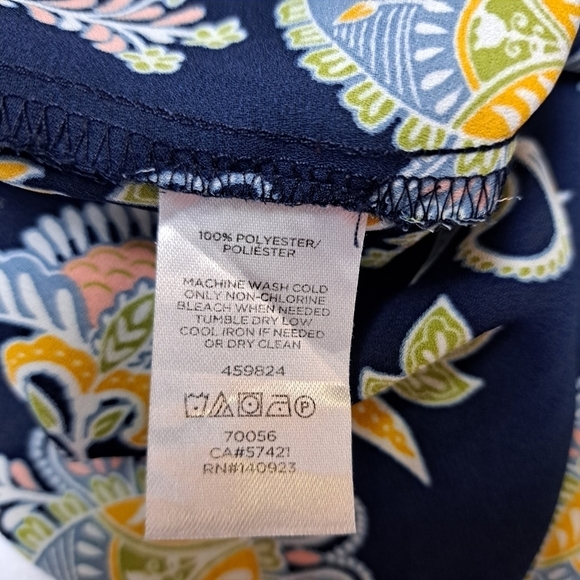 LOFT long sleeves paisley top - Picture 7 of 10